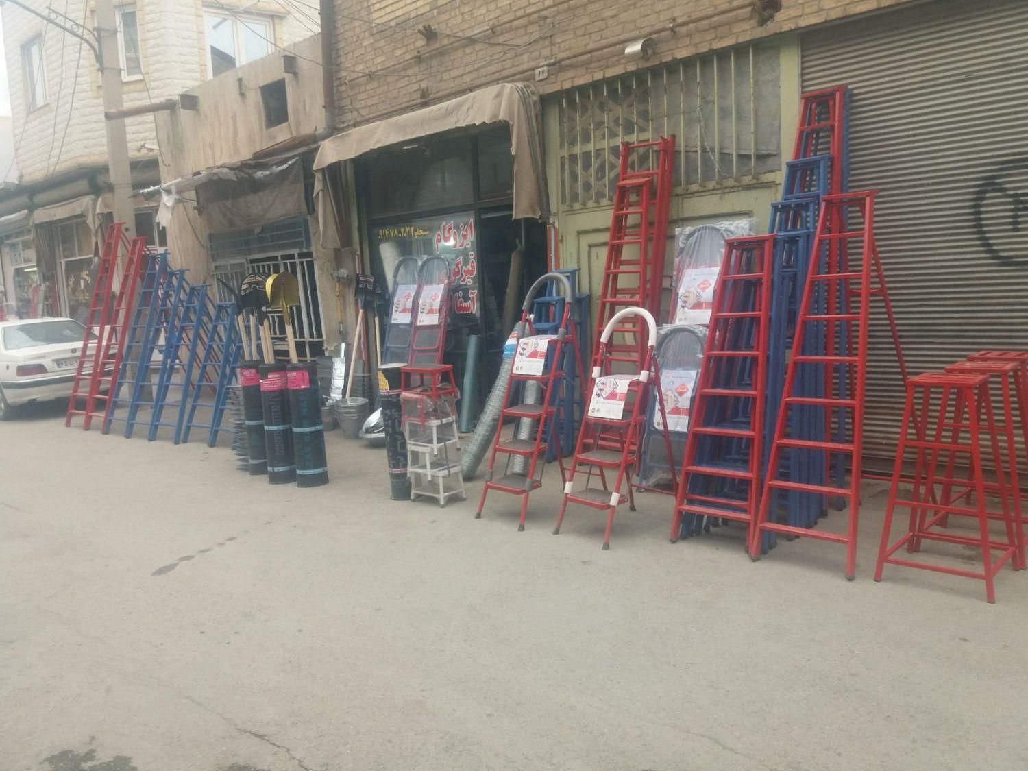 انواع نردبان پروفیلی وخانگی بارنگ کوره ای و جوشCO2|ابزارآلات|ارومیه, |دیوار