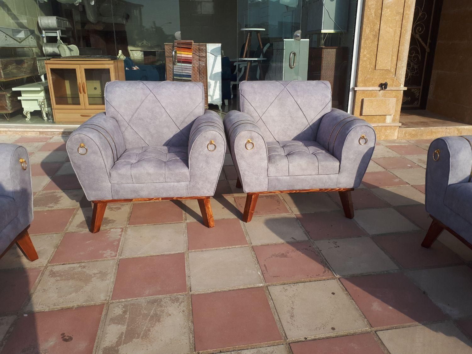 مبل راحتی استیل نیمه استیل|مبلمان خانگی و میز عسلی|بندر انزلی, کلیور|دیوار