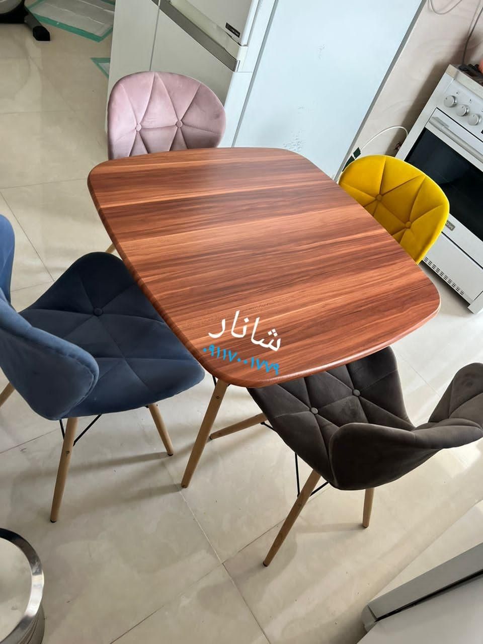 میزوصندلی پایه چوب وفلز شانار/shanar|میز و صندلی غذاخوری|گرگان, |دیوار