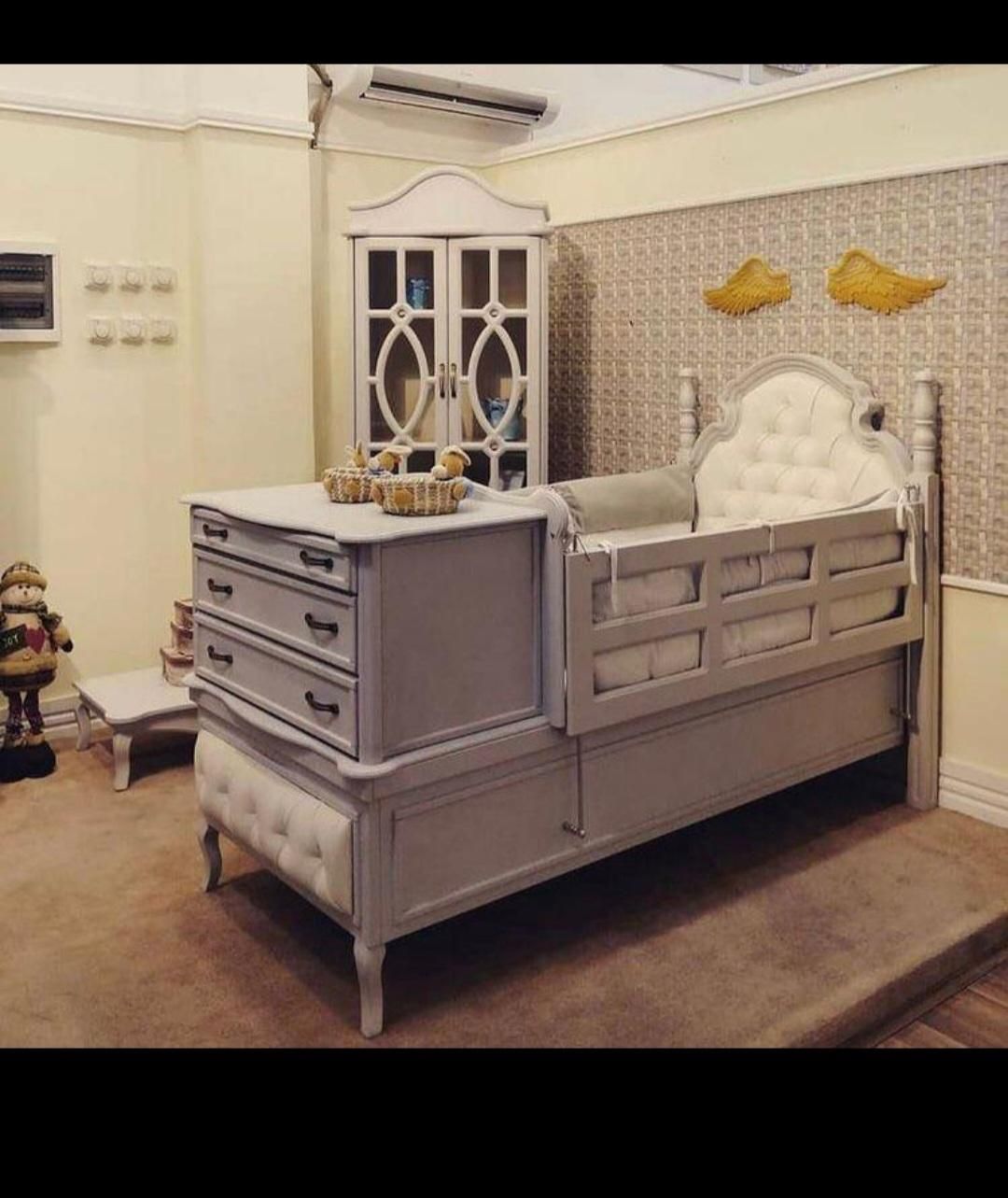 سرویس خواب نوزاد نوجوان،سیسمونی|تخت و سرویس خواب|گلستان (تهران), |دیوار