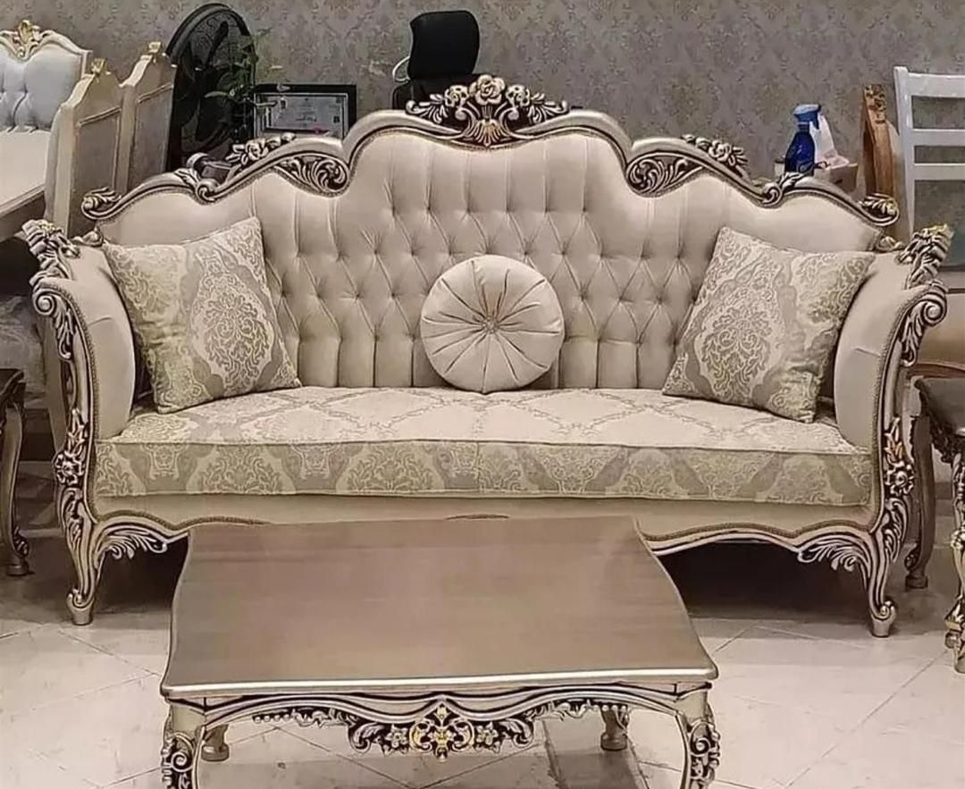 مبل سلطنتی آراد تمام چوب|مبلمان خانگی و میز عسلی|همدان, |دیوار