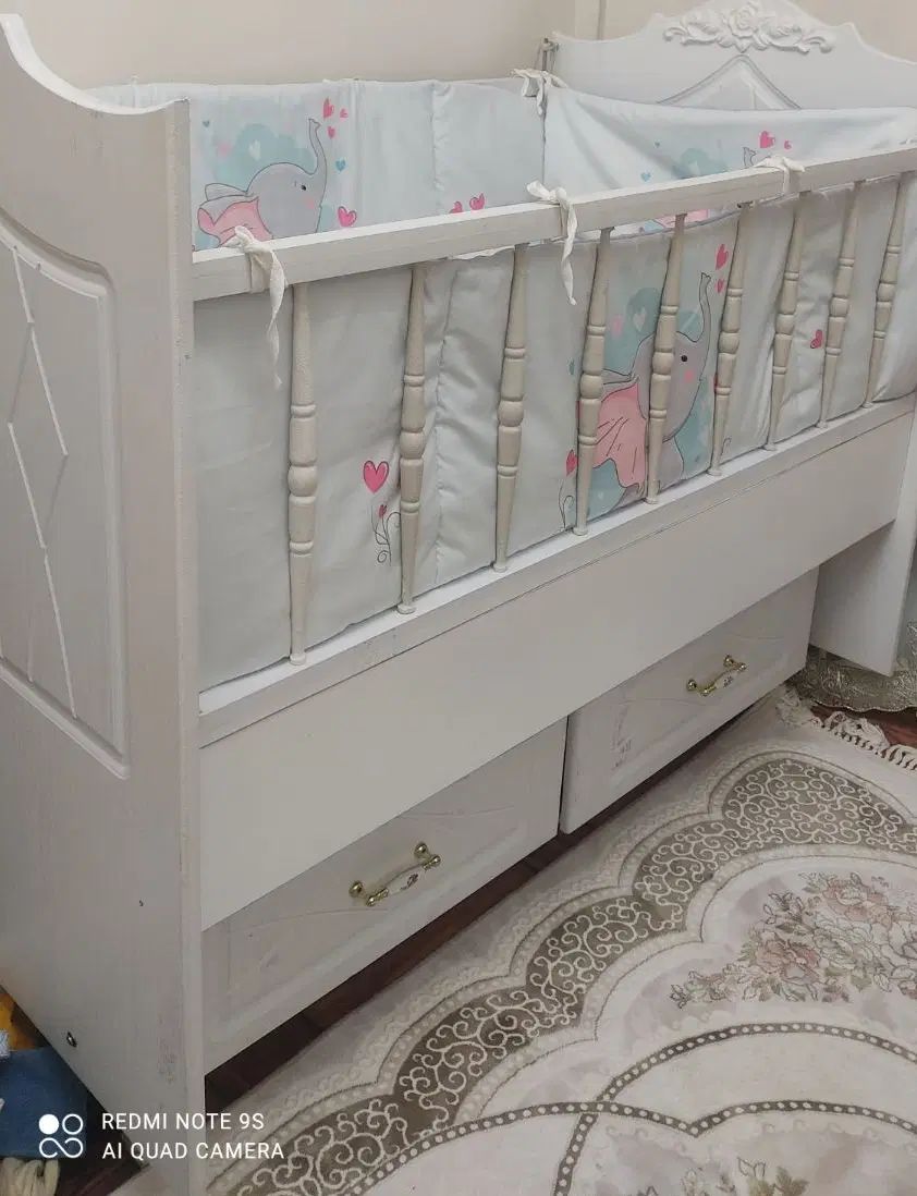 تخت گهواره ای و ثابت کودک و نوزادی/  با تشک و رویه|تخت و صندلی بچه|تهران, خانی آباد نو جنوبی|دیوار