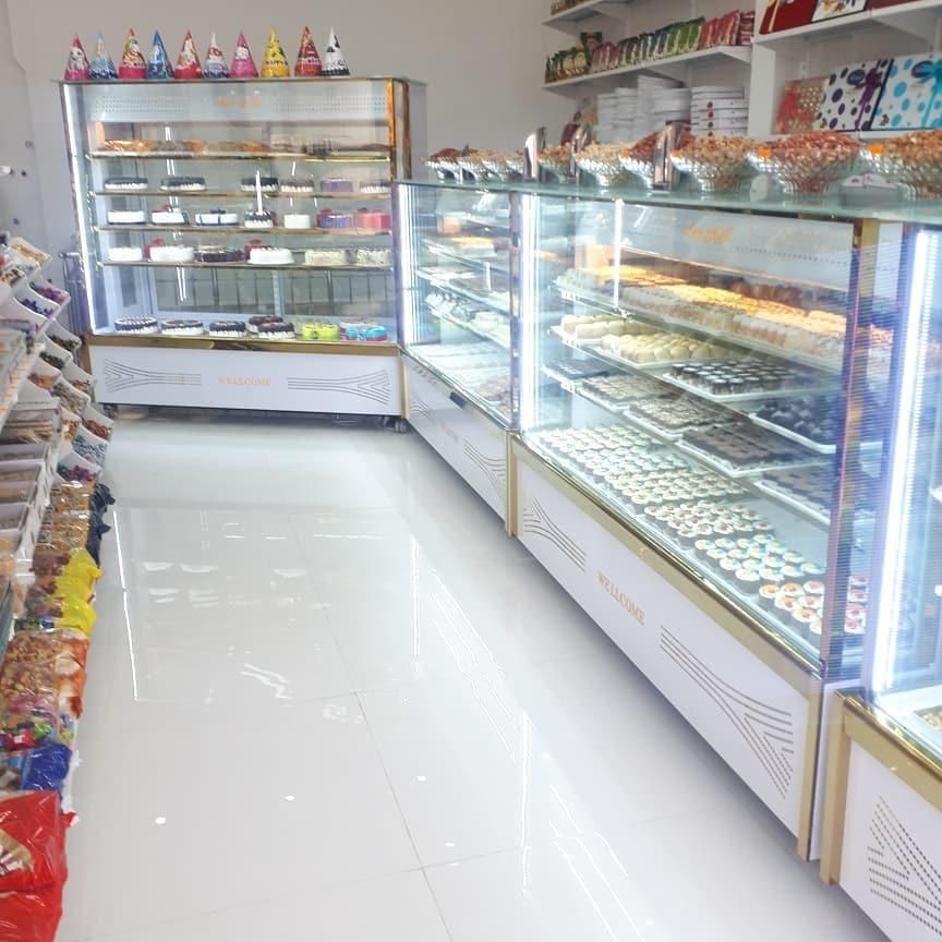 یخچال ویترینی sweets مکعبی خوابیده تر خشک|فروشگاه و مغازه|مشهد, فدک|دیوار