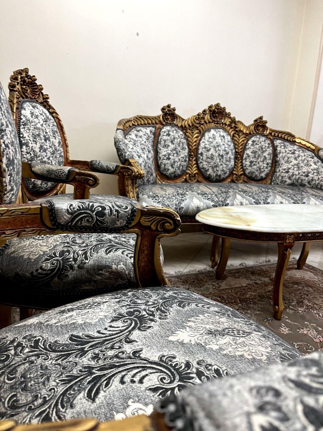 مبلمان استیل فرحی (اصل)|مبلمان خانگی و میز عسلی|تهران, مینای جنوبی|دیوار