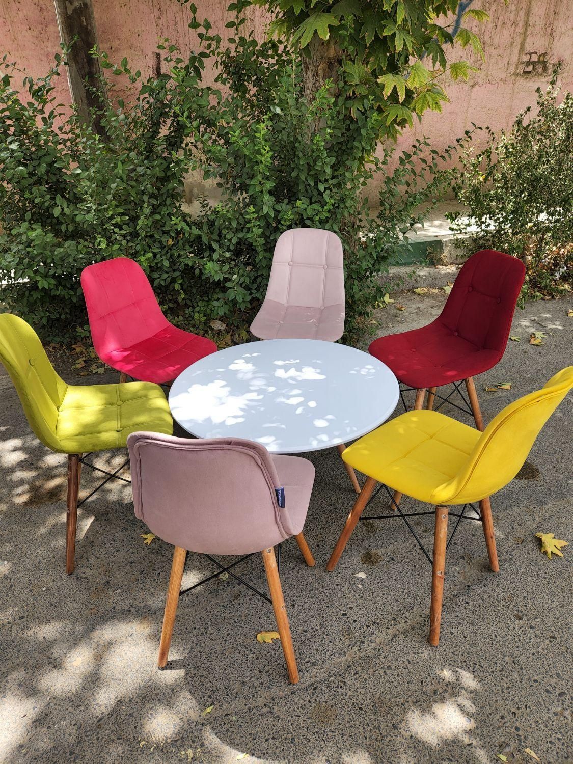 میز ناهار خوری وصندلی پارچه ای|میز و صندلی غذاخوری|کرج, حصارک بالا|دیوار