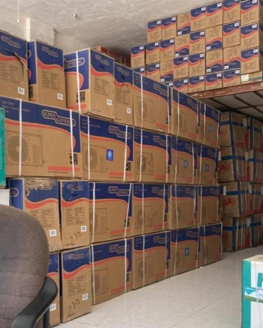 کولر اسپیلیت دوتیکه دیواری ایستاده گازی سوپر جنرال|کولر گازی و فنکوئل|شوش, |دیوار