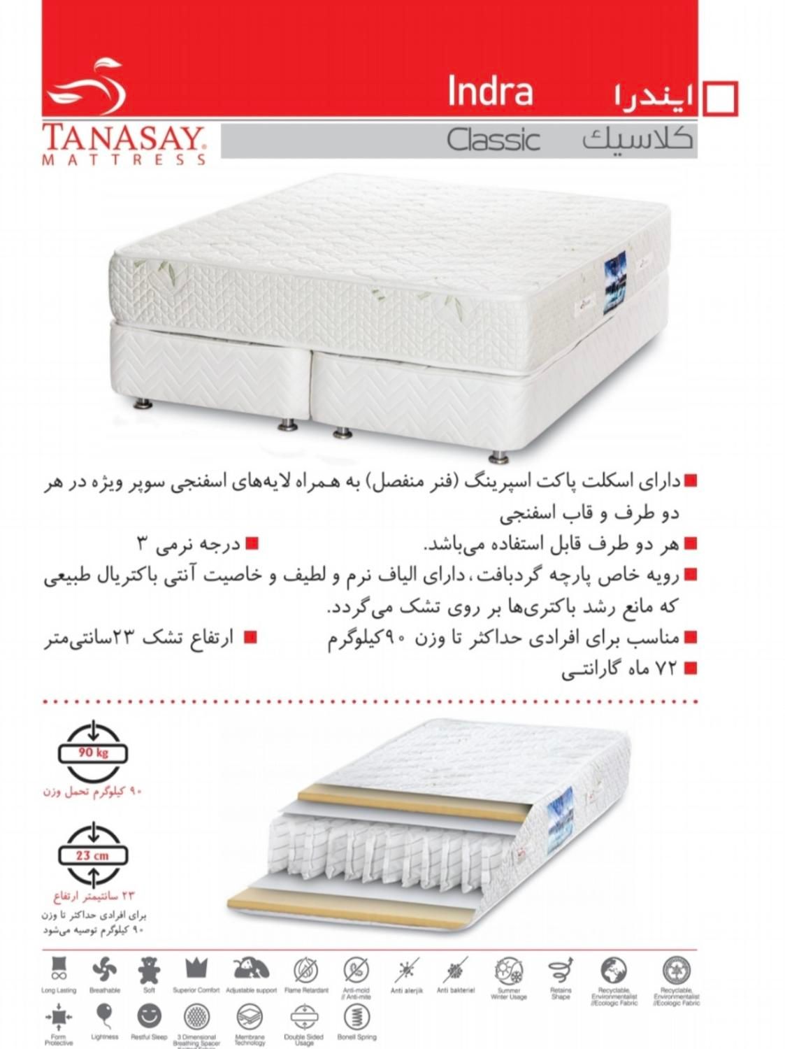 تنها نمایندگی مرکزی تشک تن آسای|تشک تختخواب|شیراز, فرگاز|دیوار
