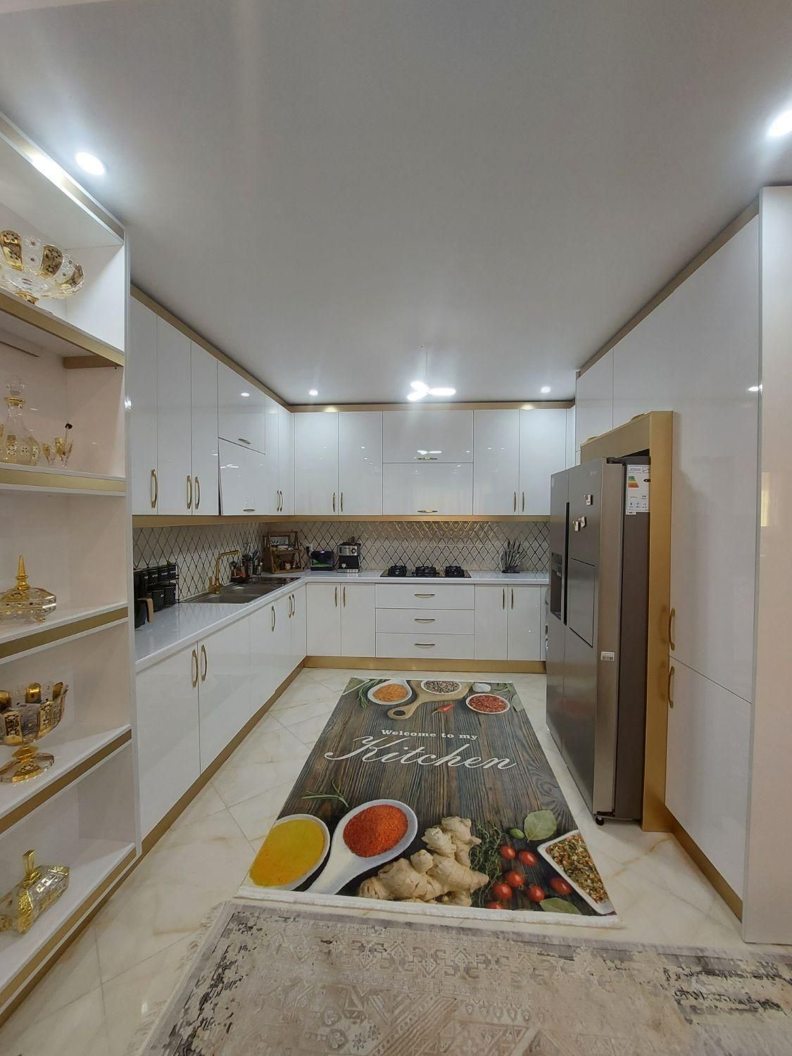 کابینت هایگلاس ترک/سفیدطلایی|مصالح و تجهیزات ساختمان|قم, کلهری|دیوار