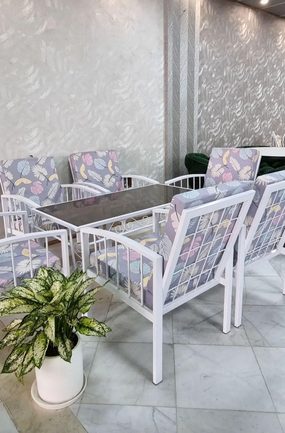 میز و صندلی باغی ویلایی فلزی کد 46 کترینگ رستوران|میز و صندلی غذاخوری|مشهد, عامل|دیوار
