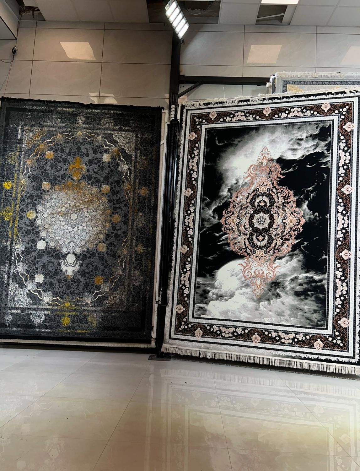 فرش نگین ترمه سیزان کد 2277نقشه افشان کرم|فرش|شیراز, شهرک سراج|دیوار