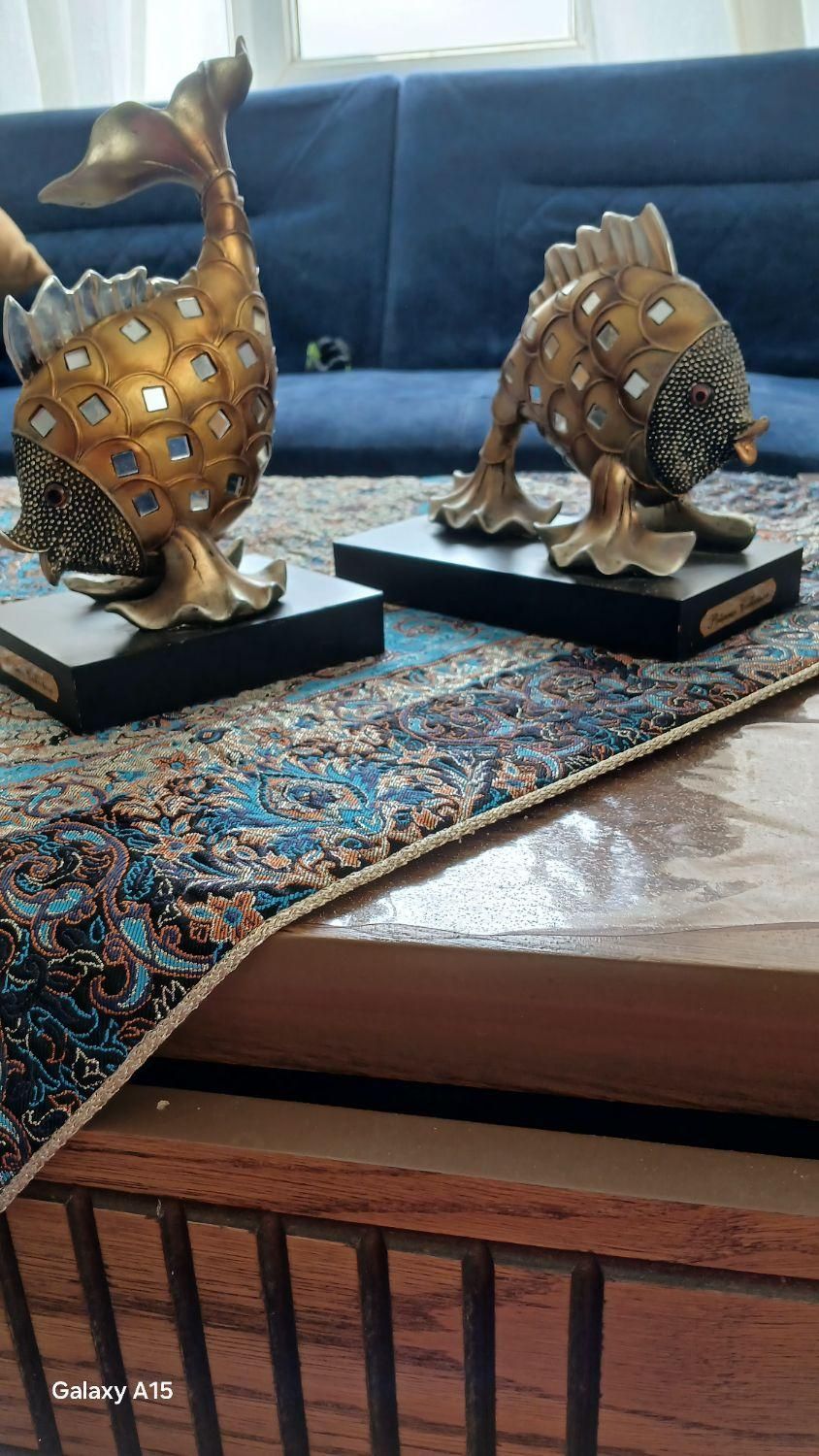 یک جفت مجسمه ماهی کاملا سالم در حد نو|مجسمه، تندیس، ماکت|پردیس, |دیوار