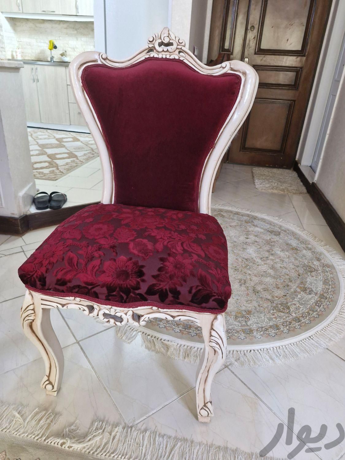 دو عدد صندلی مبلی چوب راش پارچه ترک|مبلمان خانگی و میزعسلی|مشهد, اقبال|دیوار