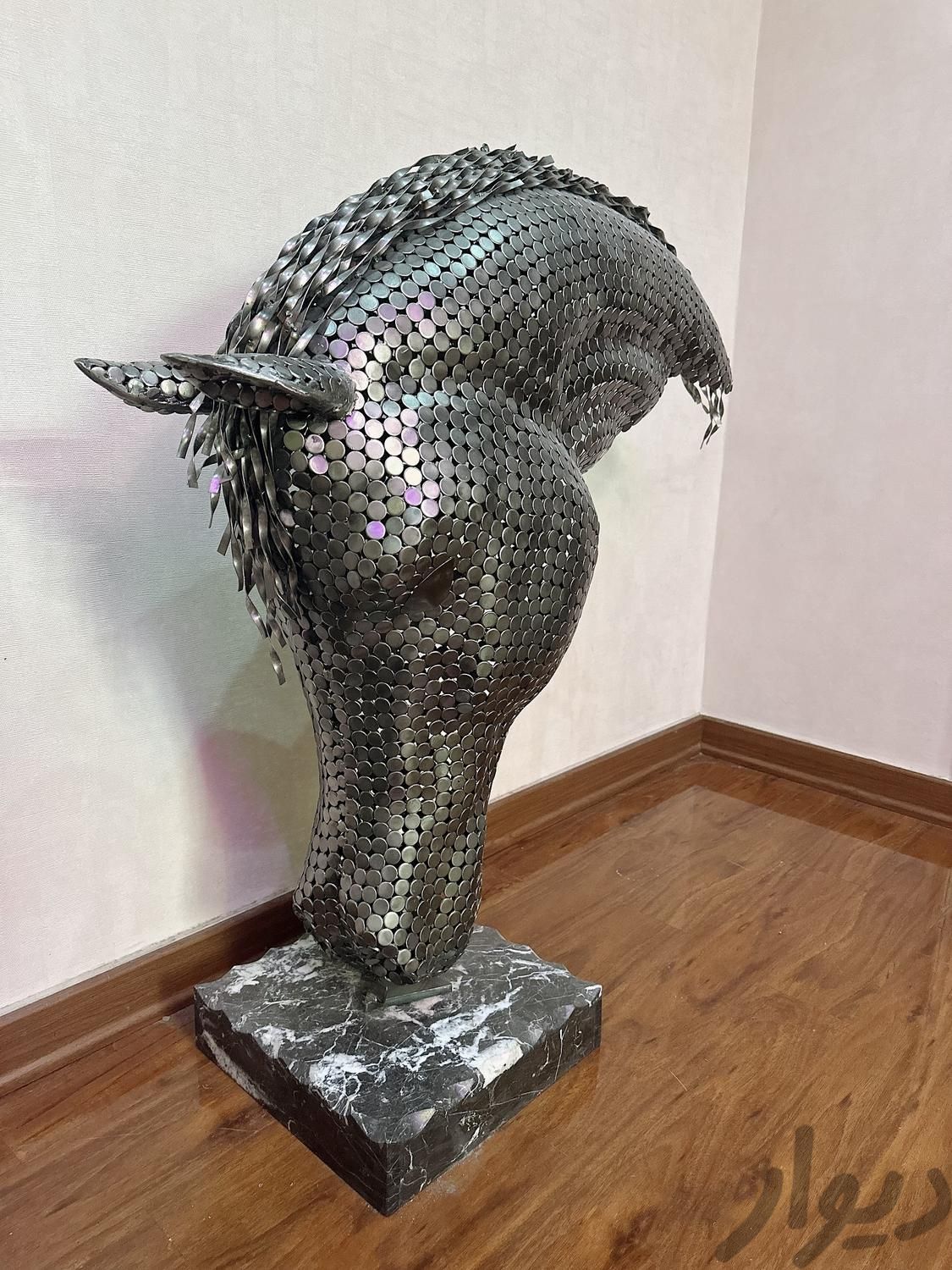 سردیس اسب فلزی دست ساز|مجسمه، تندیس و ماکت|تهران, امیرآباد|دیوار