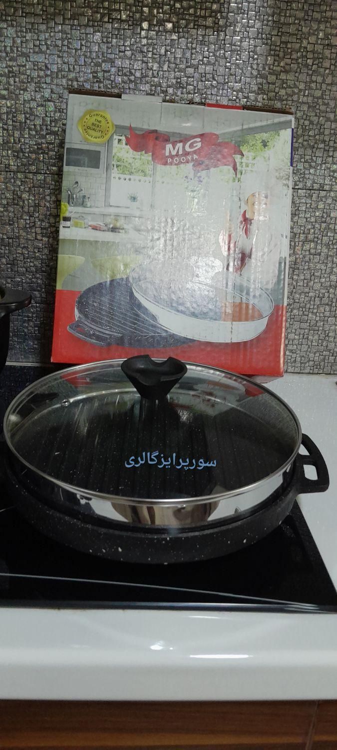 تابه رژیمی گریل چدن دو طرفه MG (شارژ مجدد)|ظروف پخت‌وپز|رشت, منظریه|دیوار