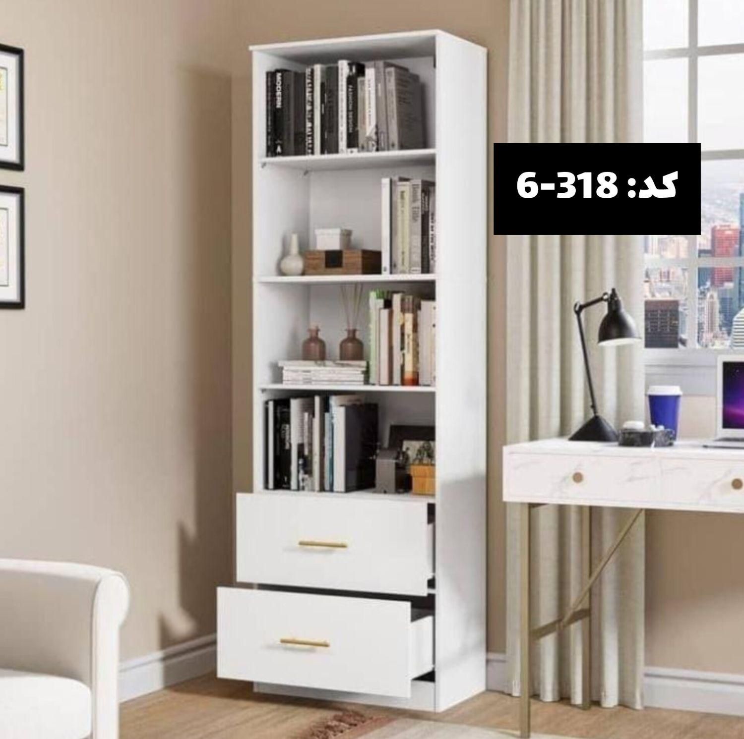 قفسه و کتابخانه‌های تمام MDF شیک و ژورنالی کد 101|کتابخانه، شلف، قفسه‌های دیواری|کرج, باغستان|دیوار
