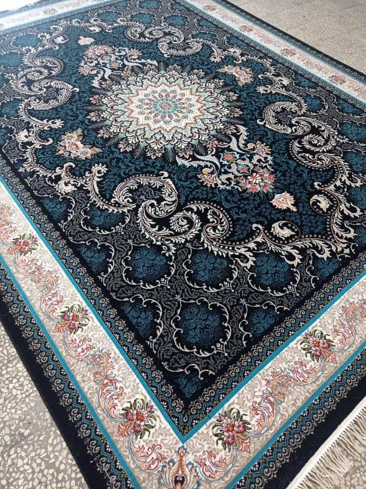 فرش زیبای دلاریس سرمه ای|فرش|ورامین, |دیوار