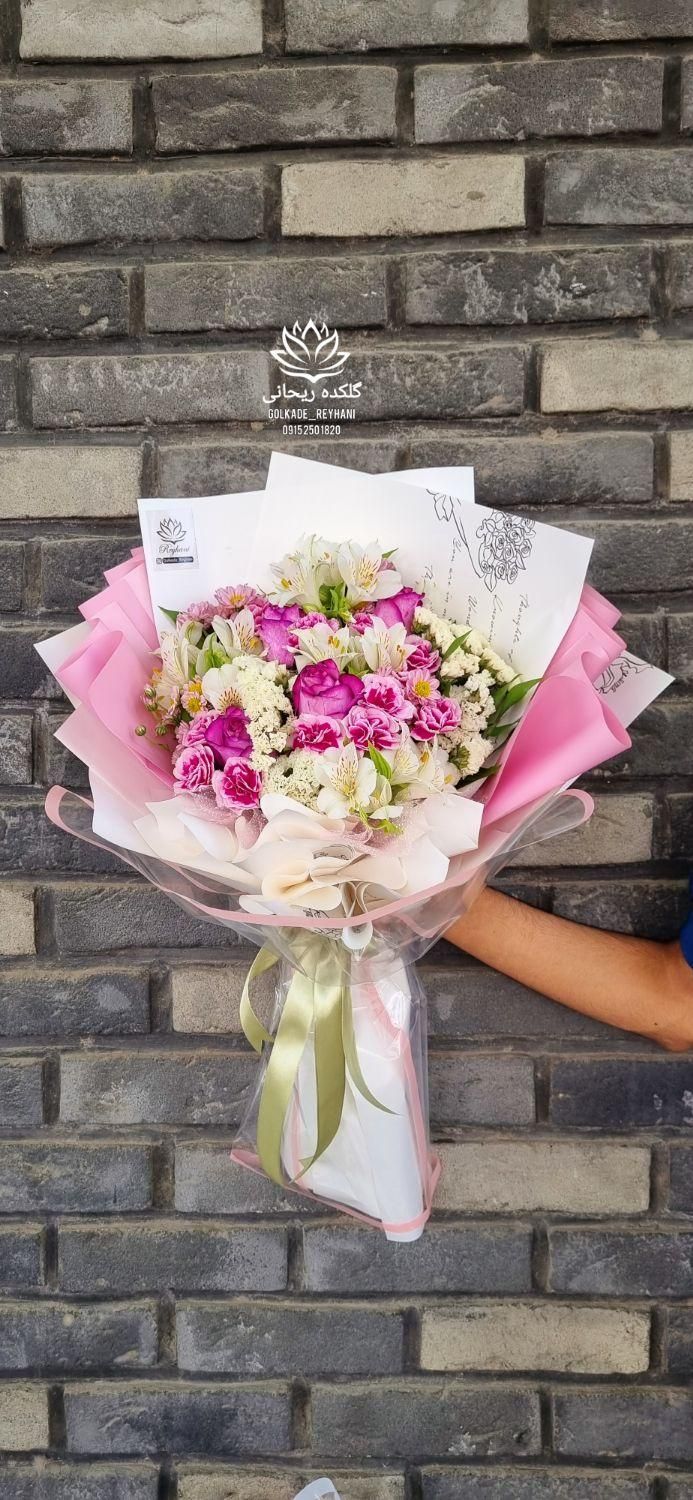 دسته گل رز طبیعی خواستگاری هدیه تولد|گل و گیاه طبیعی|مشهد, هنرور|دیوار
