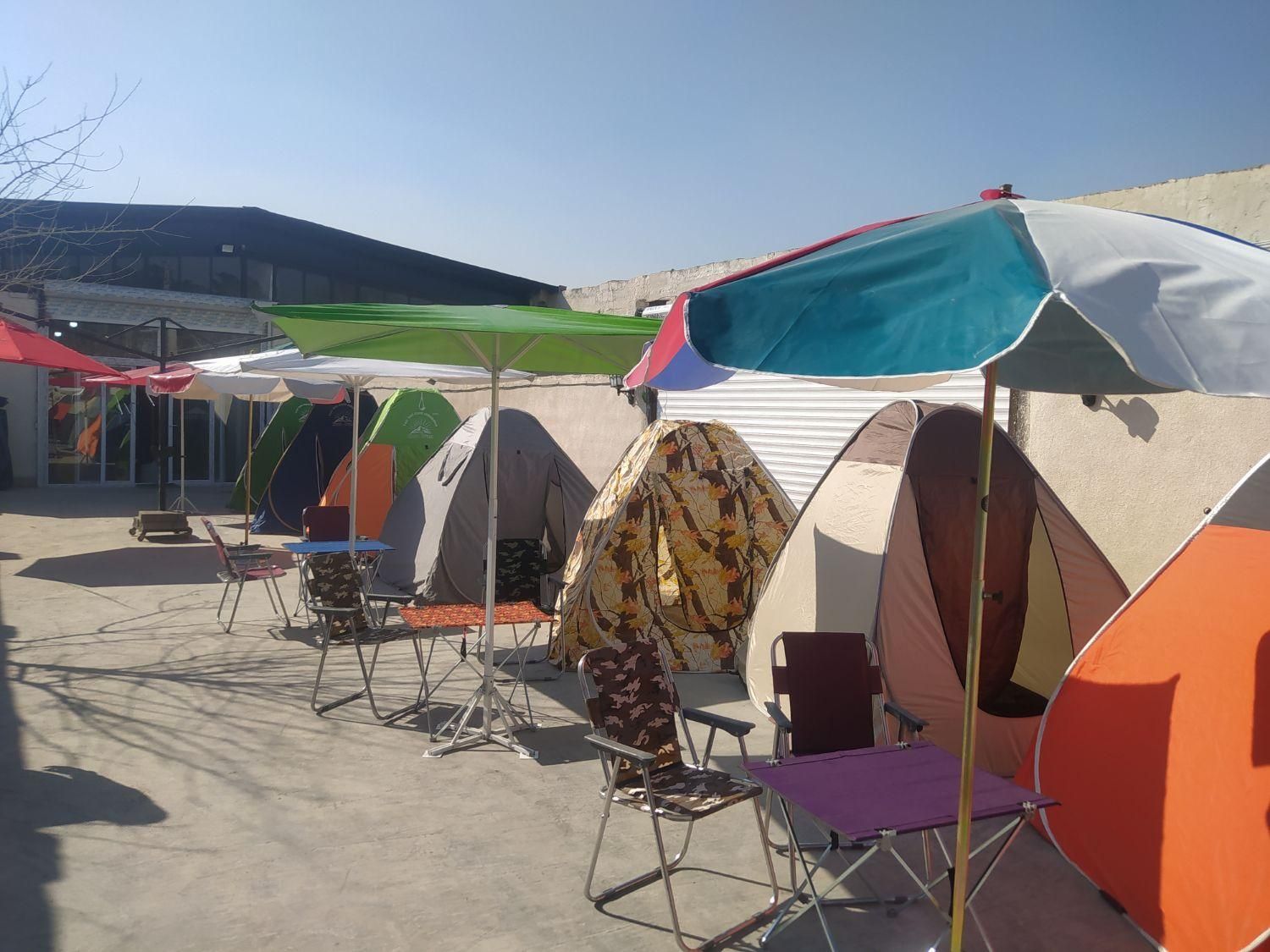 چادر مسافرتی چتر الاچیق برزنتی چادرمسافرتی کرمی|کوهنوردی و کمپینگ|تهران, خلیج فارس|دیوار
