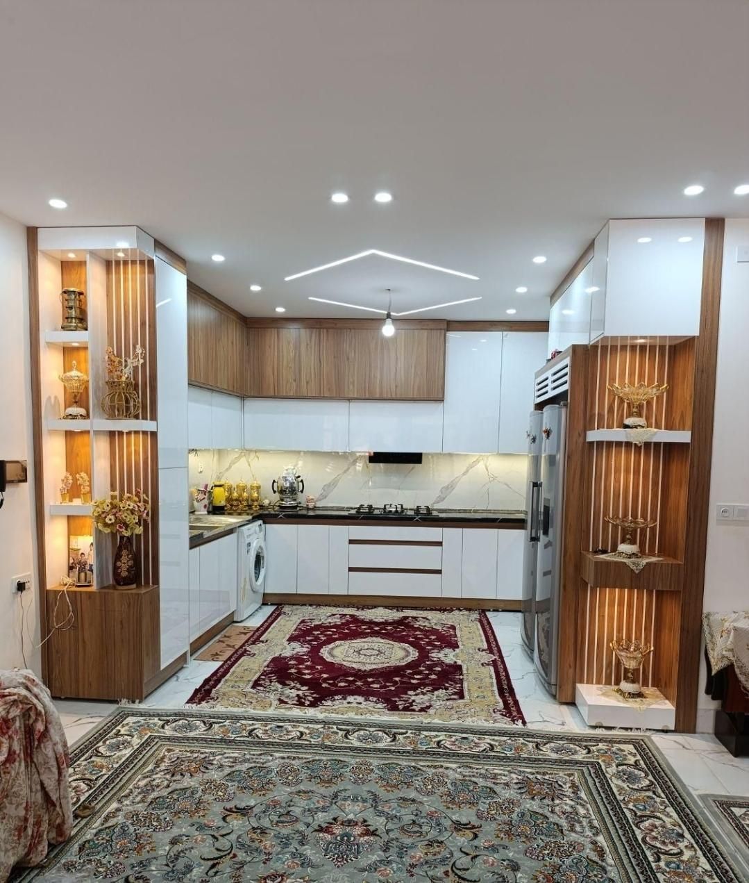 2830 gif کابینت دکور دار هایگلاس Mdf کمد|مصالح و تجهیزات ساختمان|اصفهان, باغ زیار|دیوار