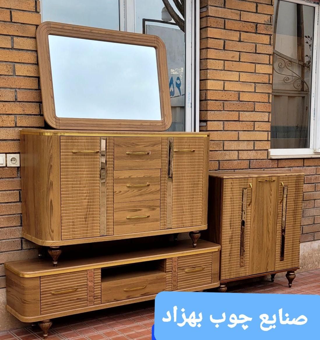 آینه کنسول وکیوم شرکتی ست|بوفه، ویترین، کنسول|رباطکریم, |دیوار