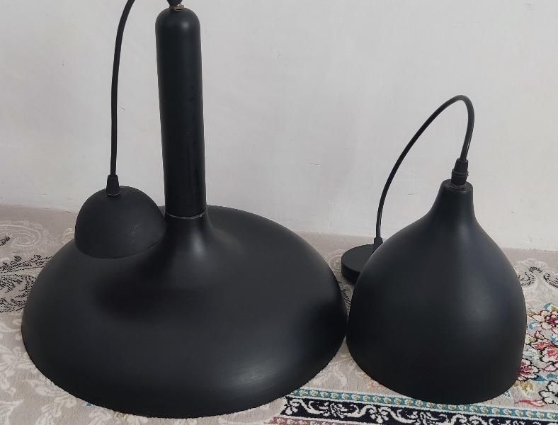 لوستر فلزی مشکی|لوستر و چراغ آویز|نیشابور, هفده شهریور|دیوار