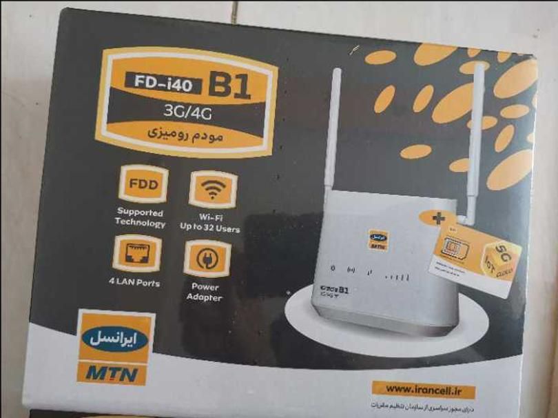 مودم FD-i40-b1-g1 4G/5G دارای100گیگ شارژ اولیه|مودم و تجهیزات شبکه|اصفهان, شیخ طوسی|دیوار
