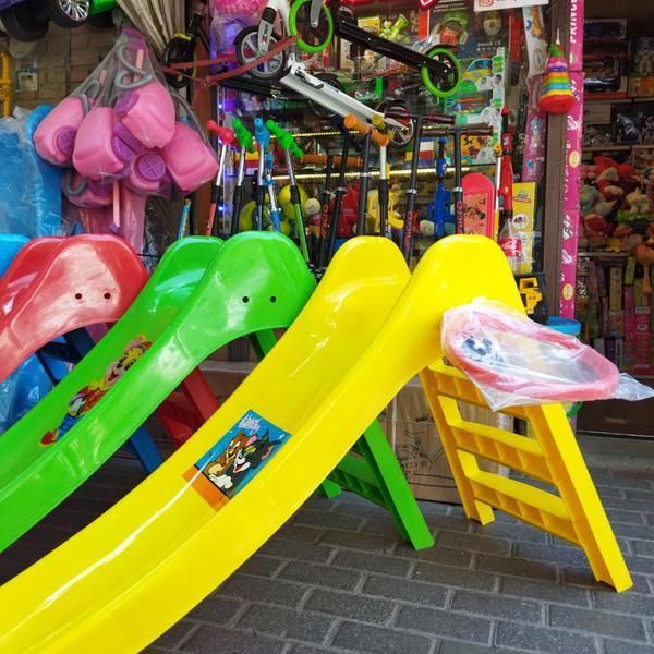 سرسره سه پله با تور و توپ بسکتبال|اسباببازی بچه|تبریز, |دیوار