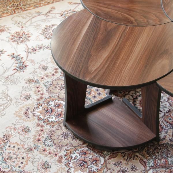 میز عسلی فندقی ام دی اف-با دو چیدمان|مبلمان خانگی و میز عسلی|اصفهان, باغ فدک|دیوار