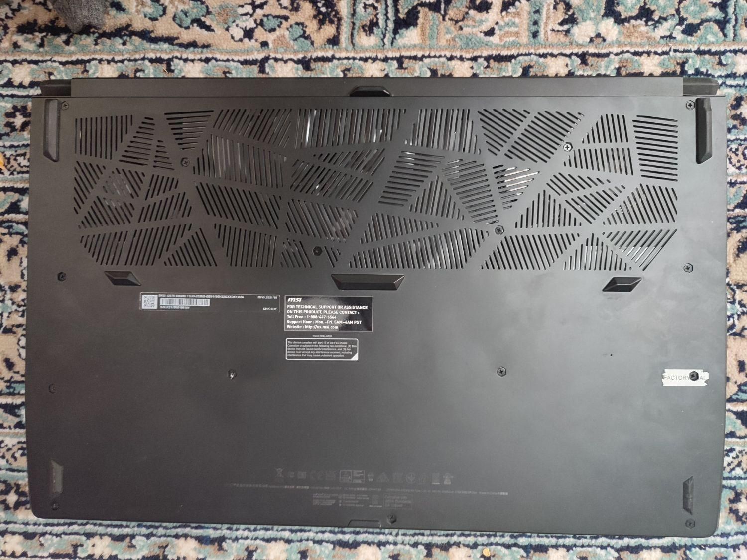 لپ تاپ MSI GS76 STEALTH 11 UG|رایانه همراه|اصفهان, پروین|دیوار