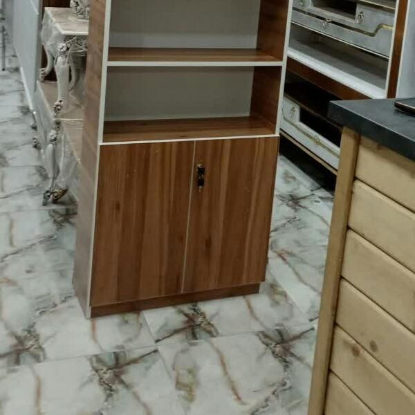 قفسه کتابخانه  ۴طبقه دربدار صنایع چوب و فلز حنفی|کتابخانه، شلف، قفسه‌های دیواری|قم, نیروگاه|دیوار