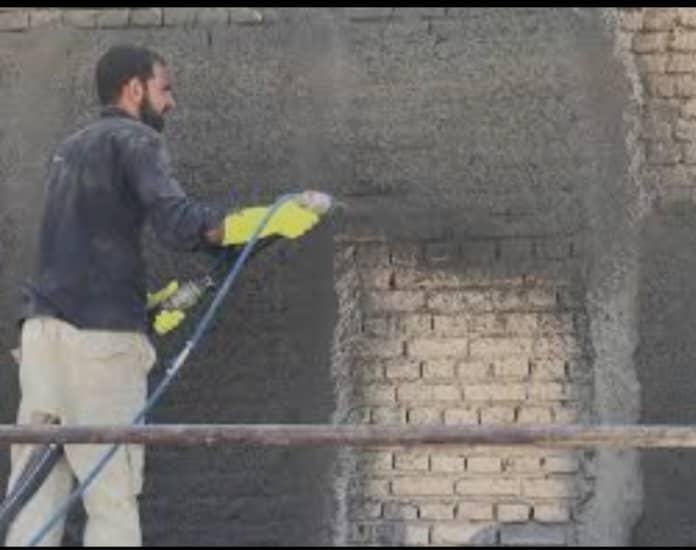 پلاسترزنی با دستگاه|خدمات پیشه و مهارت|لردگان, |دیوار