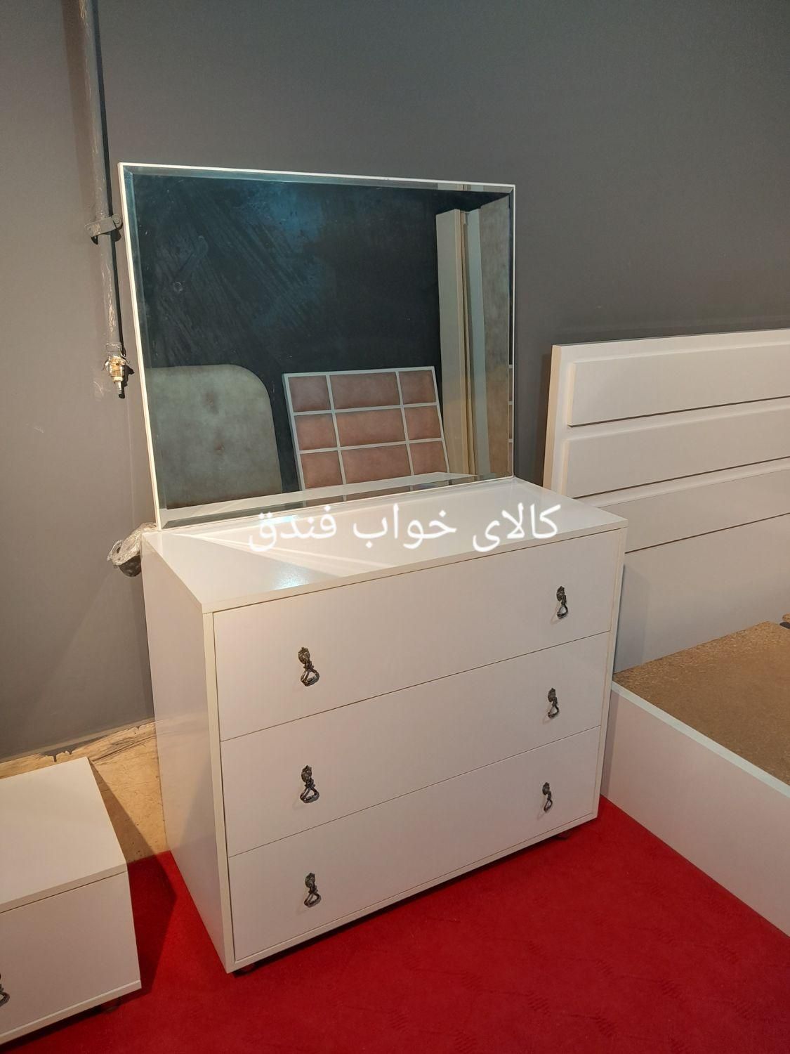 سرویس تختخواب تری لاین+تخت+دراور+پاتختی+فندق|تخت و سرویس خواب|مشهد, فرهنگ|دیوار