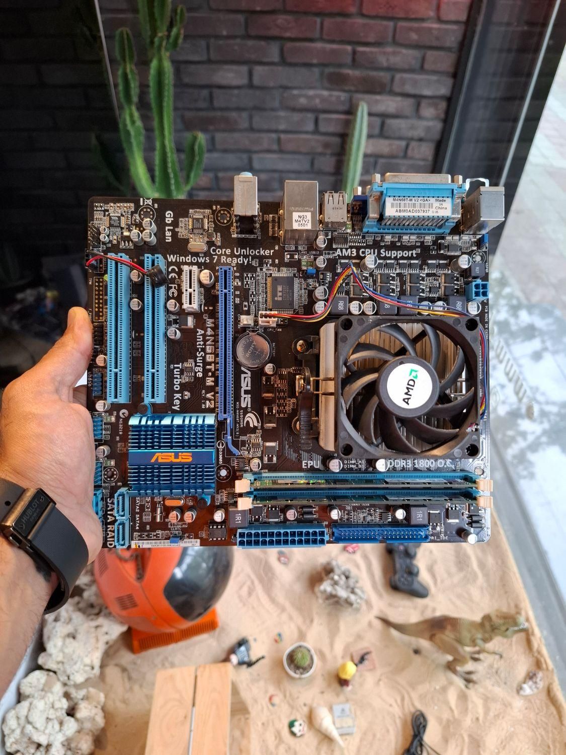 مادربرد ASUS M4At88t فن AMD بسیار سالم|قطعات و لوازم جانبی رایانه|فردیس, |دیوار