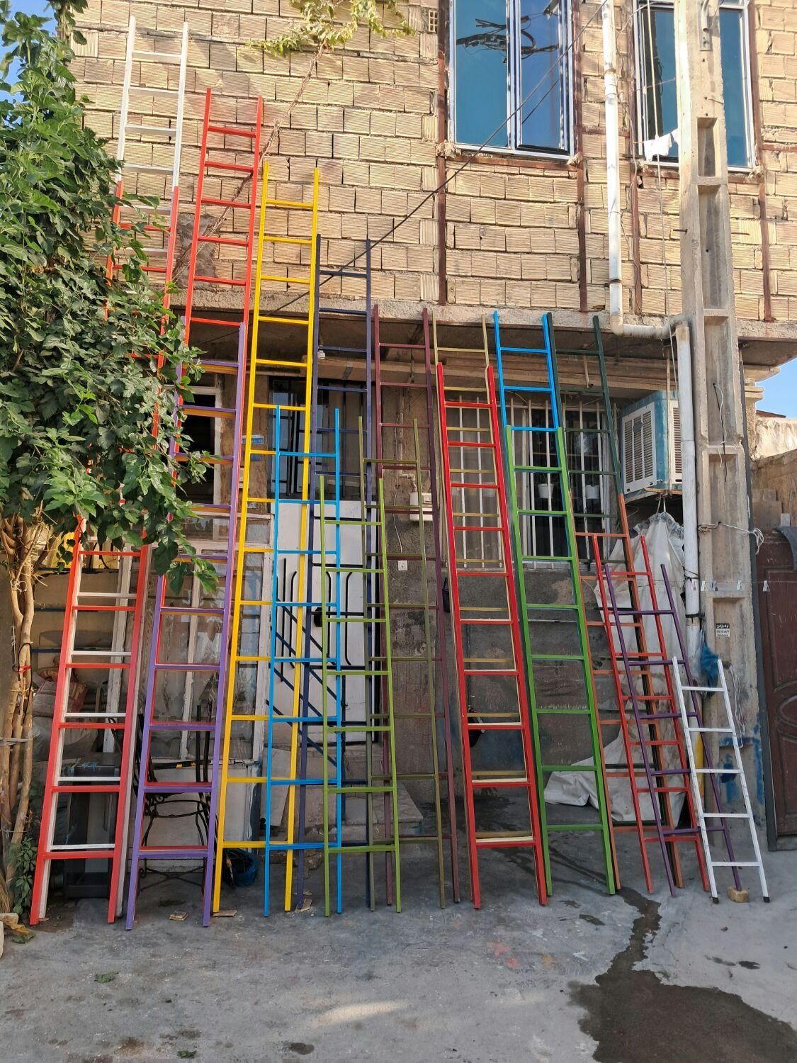 پله (نردبان)آهنی از ۲ تا ۶ متر|ابزارآلات|کرمانشاه, |دیوار
