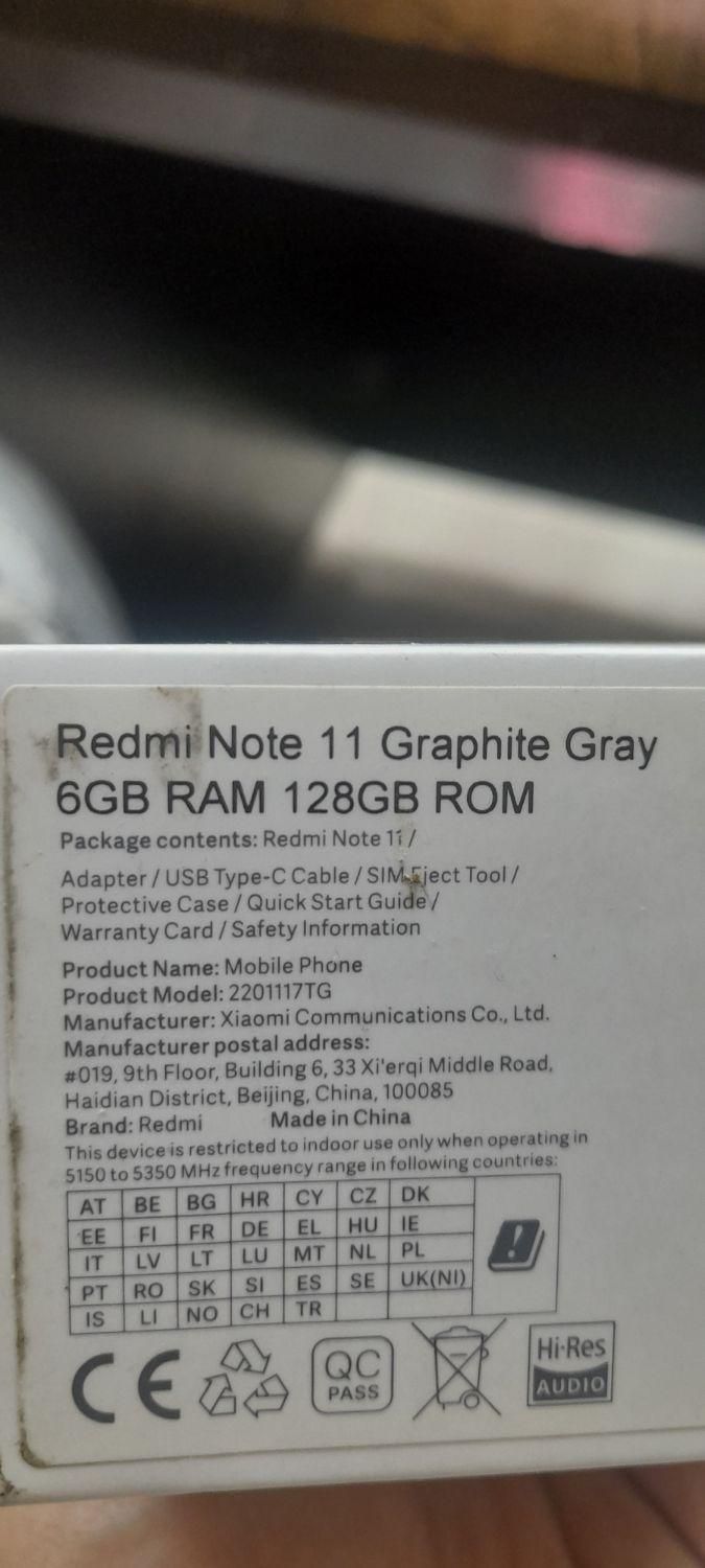 شیائومی Redmi Note 11 با حافظهٔ ۱۲۸ گیگابایت|موبایل|تهران, میرداماد|دیوار