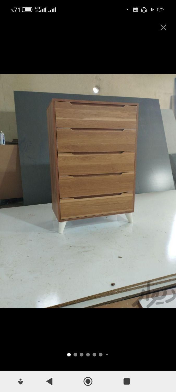 دراور 5کشو طرح دار ایلیا|جاکفشی، کمد، دراور|محمدیه-قزوین, |دیوار