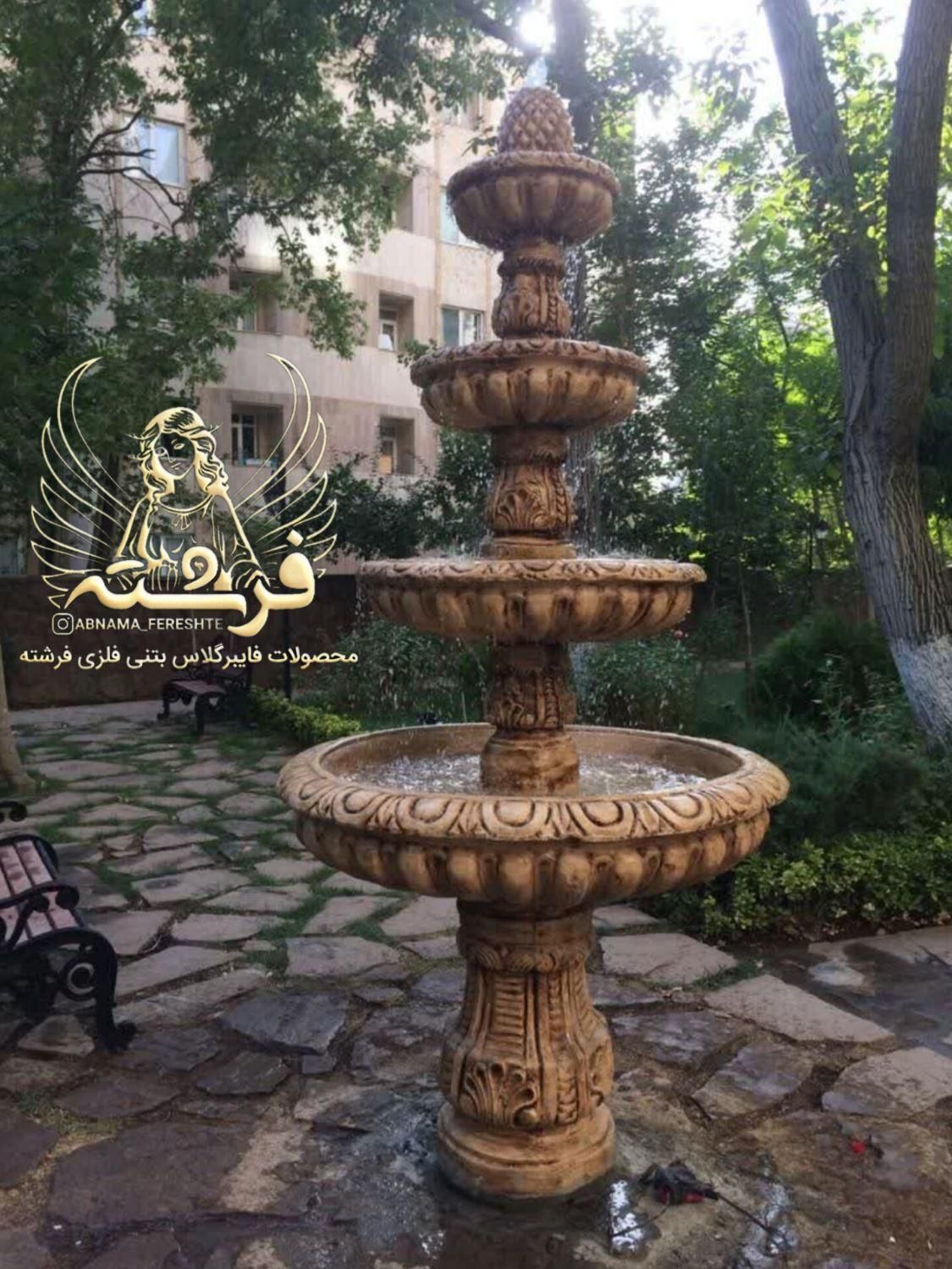 آبنما طبقاتی بتن مسلح،مقاوم،سنگین،محوطه ای|مصالح و تجهیزات ساختمان|سلمان‌شهر, |دیوار
