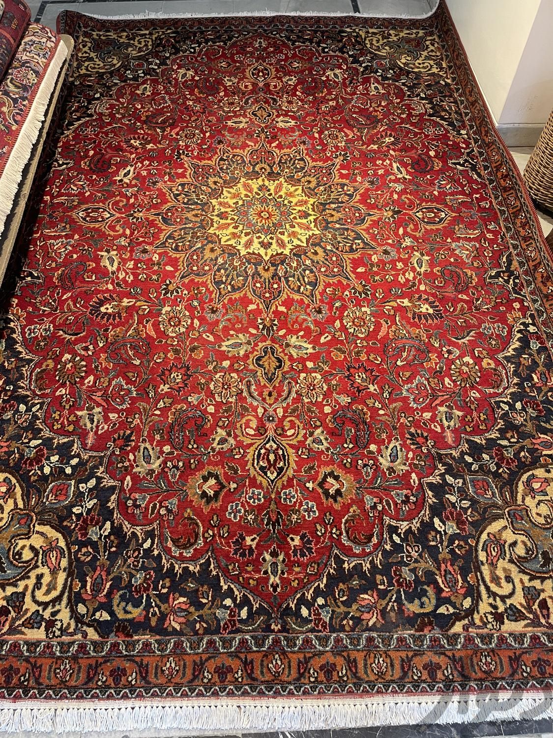فرش دستبافت وینتیج ۶/۵۰ متری ابریشمی ریزبافت|فرش|تهران, جردن|دیوار