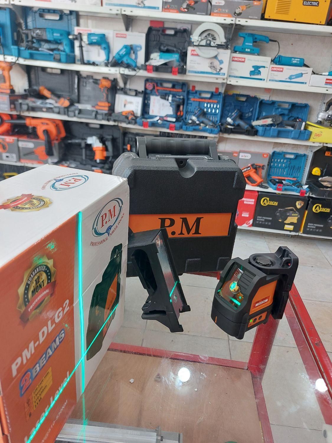 تراز لیزری دوخط نورسبز پی ام انکور باگارانتی DLG2|ابزارآلات|اهواز, کمپلو جنوبی|دیوار