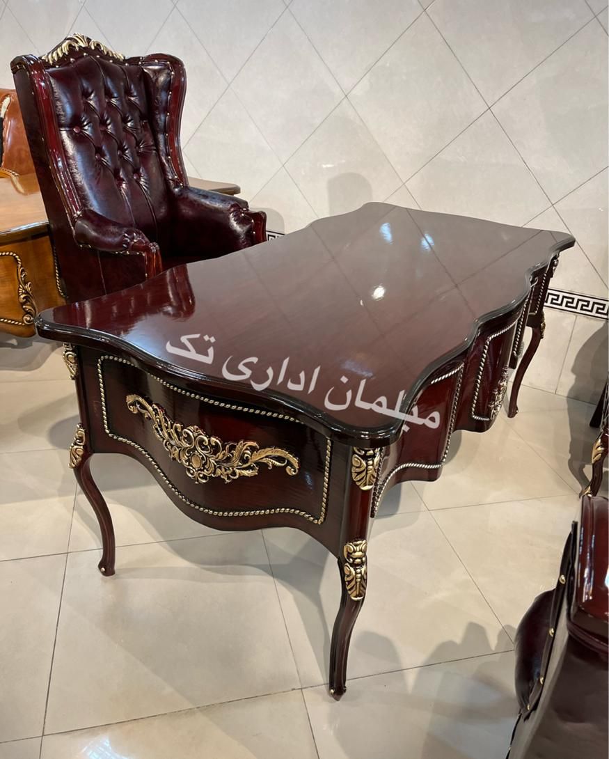 مبل چوبی اداری٪مبل ومیزمدیریت مدل اطلس ماهگونی|دفتر کار|چهاردانگه (تهران), |دیوار