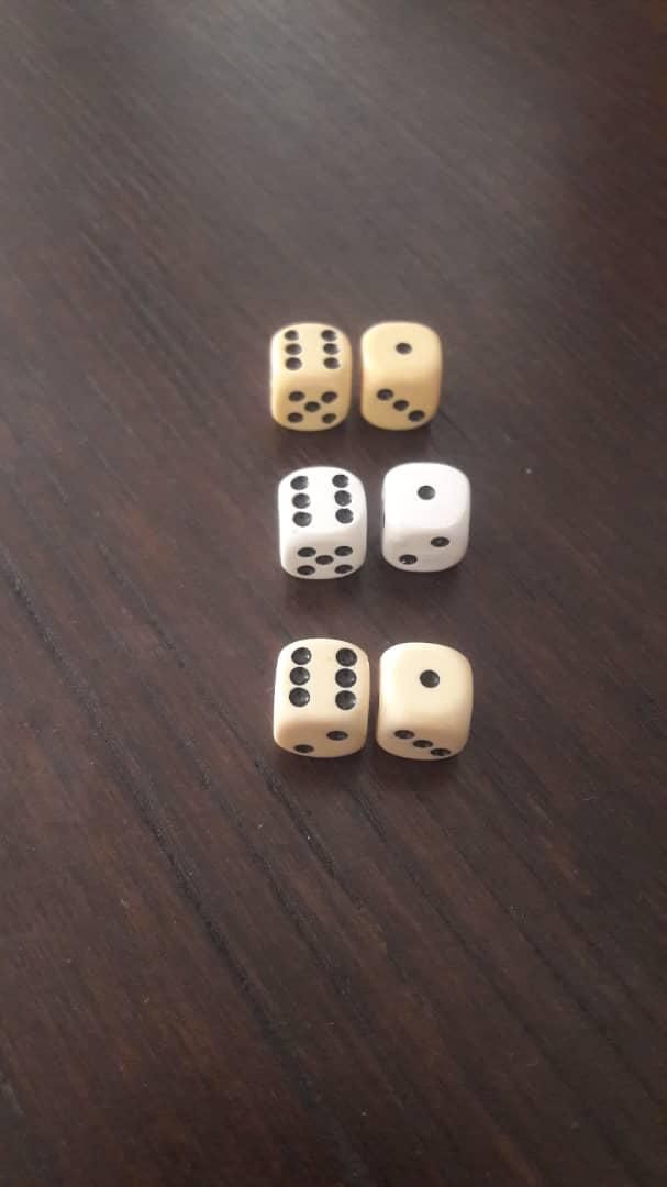 تاس تخته نرد مرغوب آلمانی سنگین(۵ گرمی)|اسباب‌‌بازی|تهران, صادقیه|دیوار