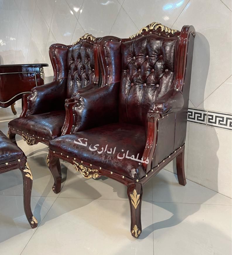 مبل چوبی اداری٪مبل ومیزمدیریت مدل اطلس ماهگونی|دفتر کار|چهاردانگه (تهران), |دیوار