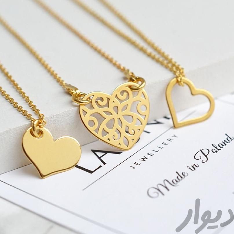پلاک سفارشی طلا طرح قلب با ورن و دلخواه|جواهرات|لواسان, |دیوار
