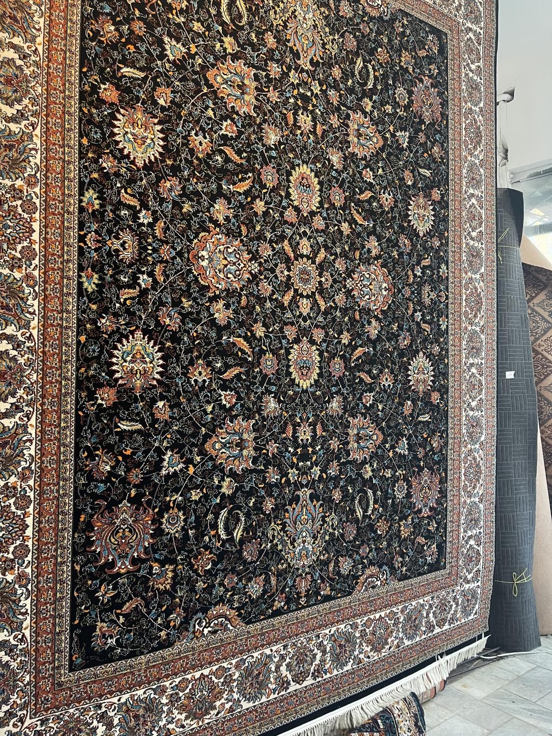 فرش افشان سرمه ای بین مطهری ۱۳ و ۱۵ فرش دیبا|فرش|بیرجند, |دیوار
