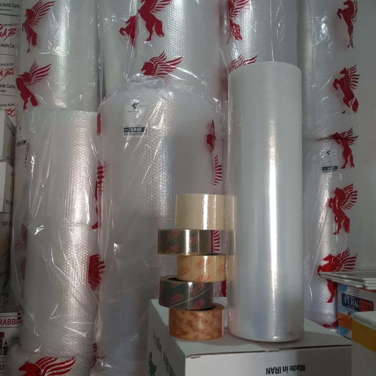 سلفون حبابدار ضربه گیر پلاستیک کارتن چسب حباب|عمدهفروشی|تهران, خزانه|دیوار