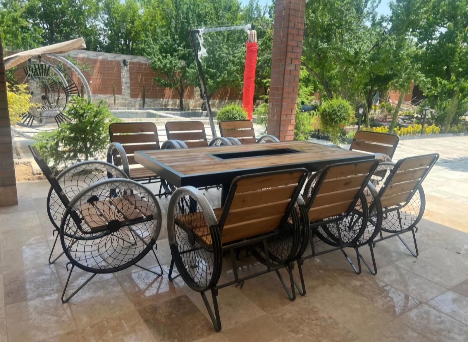 چوبی صندلی نیمکت مدل LA آتش دان|صندلی و نیمکت|تهران, فرحزاد|دیوار