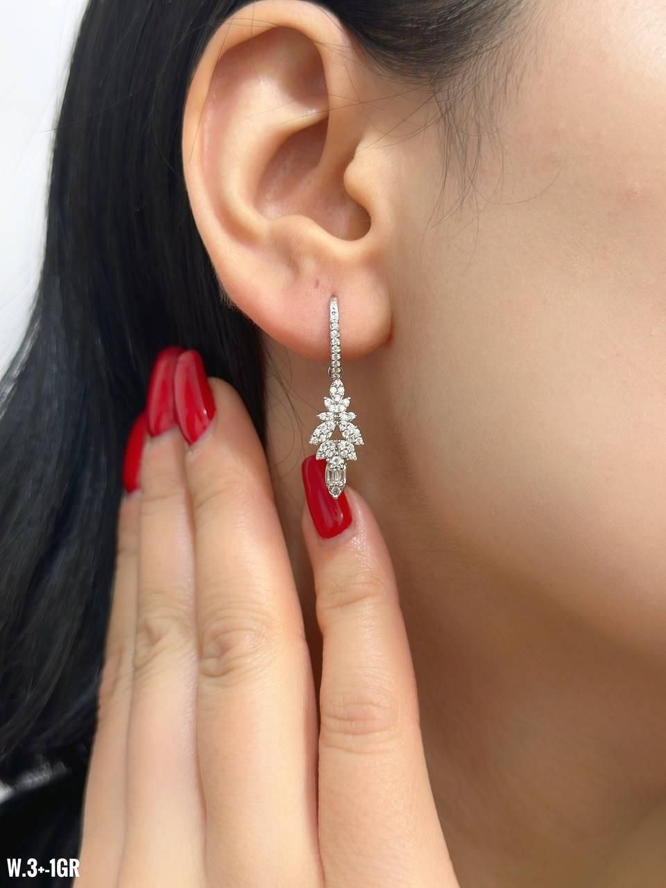 گوشواره نقره روکش طلا کد Earrings silver|بدلیجات|شیراز, بهارستان|دیوار