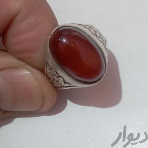 انگشتر نقره ایار 90سنگ عقیق|جواهرات|اصفهان, ابر|دیوار