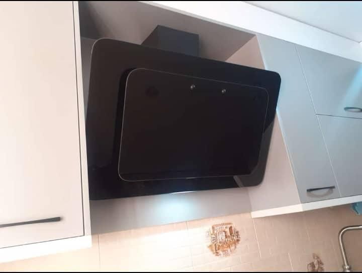 هود آشپزخانه مخفی/ مورب شیشه ای ، گاز و سینک|هود|پاکدشت, |دیوار