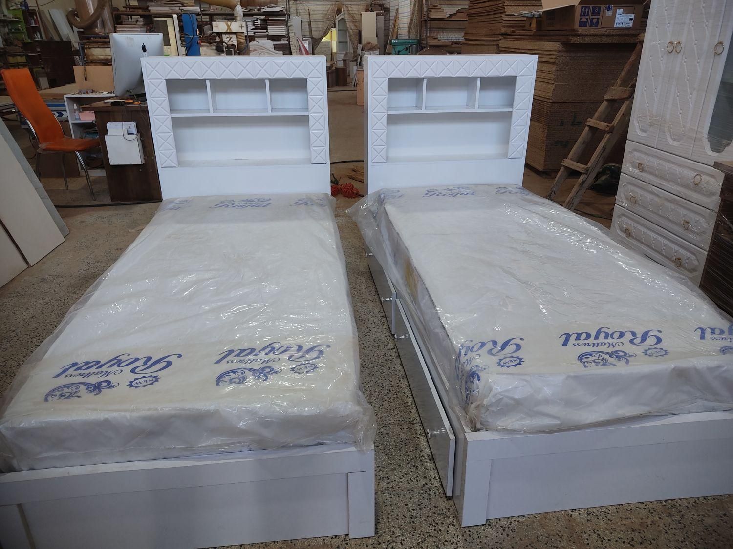 تخت خواب یک نفره کتابخانه دار|تخت و سرویس خواب|اردبیل, |دیوار